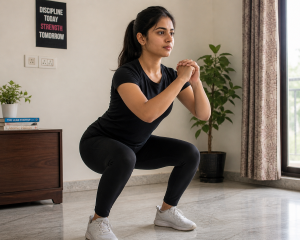 Home workout squat for fat loss without going to the gym