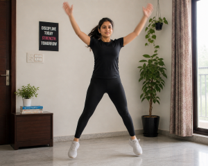 Home workout jumping jacks for fat loss without going to the gym